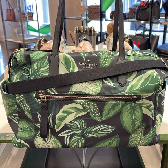 Kate Spade New York Chelsea Fern Foliage Weekender - Picture 5 of 8
